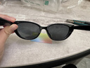 墨镜女夏潮防紫外线高级感2025新款男开车太阳眼镜防晒遮阳同款 猫眼-黑框黑灰 实拍图