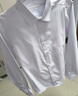 南极人衬衫男纯色商务休闲衬衣舒适透气上衣修身白衬衫男白色 实拍图