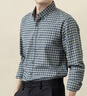 BLACKMONDAY【易打理】格子衬衫男士长袖春秋季商务抗皱免烫休闲衬衣 实拍图