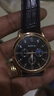 【网红爆款】商务腕表石英运动表休闲皮带男女手表 黑色 实拍图