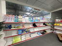 敏极超市货架展示架便利店多层零食置物架子药店文具店挂钩中岛展示柜 四层主架（升级加厚） 【单面】长72*宽42*高190cm 实拍图
