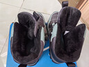 回力雪地靴男鞋保暖登山加绒加厚大码高帮东北大棉鞋 1902 月黑色 39 实拍图