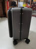 VCC铝框行李箱拉杆箱侧开盖小型登机箱女深仓大容量旅行密码箱皮箱男 灰色【铝框加厚款-承重200斤】 20英寸 【侧开登机箱+电脑仓】 实拍图