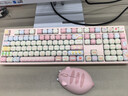 AKKO【粉色键鼠套装】猪猪派对有线/蓝牙/无线三模机械键盘女生高颜值可爱游戏键盘&安琪猫猫鼠标双模 实拍图