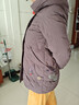 鸭鸭（YAYA）冬装羽绒服女中长款新款中老年女装妈妈加厚冬季过年穿老人外套QC YE3B633373B-紫色 XL 建议100-115斤 实拍图