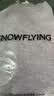 雪中飞（SNOWFLYING）本命年纯羊毛衫女士秋冬保暖半高领毛衣纯百搭针织打底衫紫L 实拍图