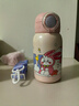 富光儿童保温杯壶男女304大容量带吸管双盖上学小学生水杯子粉色550ml 实拍图