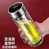 高硼硅双层玻璃杯大容量泡茶杯茶水分离安全无毒隔热杯车载水杯商 显温盖530ml大容量直筒杯 实拍图