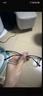 万新近视眼镜超轻商务眼镜框男防蓝光眼镜可配度数定制散光配镜TK2 56118透明蓝 配万新1.60较薄非球面树脂镜片 实拍图