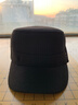 红蜻蜓中老年帽子男冬季加绒护耳鸭舌帽老人防风保暖爷爷帽老头平顶帽 加绒加厚护耳·黑色 均码 帽围可调（56-60CM） 实拍图