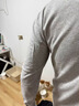 海澜之家（HLA）保暖内衣男士秋衣秋裤男100%纯棉抗菌防螨保暖线衣线裤打底套装 升级100%纯棉10A抗菌防螨-极地灰 2XL /180(体重150-170斤) 实拍图