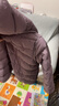 鸭鸭（YAYA）儿童轻薄羽绒服短款小童中大童连帽男女童2023秋冬洋气童装外套 浅紫 100 实拍图