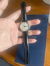 积优（JEAYOU）浪琴名匠表带真皮优原装手表带男士代用浪琴八针月相四针康卡斯博雅律雅瑰丽女先行者优原厂牛皮 【白线】黑色 表耳15mm，表扣14mm 不配扣 实拍图