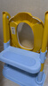 世纪宝贝（babyhood）儿童马桶辅助器 宝宝阶梯架坐便圈扶手架座便器 PU软坐垫 天空蓝 实拍图