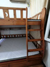 临稚胡桃木 儿童上下床实木高低床双层床上下铺床两层木床子母床 爬梯款 上铺宽1.3米下铺宽1.5米 实拍图