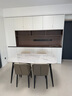 京东京造家居月星岩板餐桌 现代简约时尚客厅家用饭桌 1桌4椅1.6M 实拍图