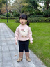 班喜迪女童毛衣冬装2026新款儿童加绒加厚毛线衣宝宝秋冬款内搭上衣童装 粉色 加绒 100 晒单实拍图
