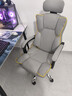 锦汐电脑椅办公椅子电竞椅家用人体工学椅老板椅主播靠背椅皮革转椅 灰色+4级杆+乳胶【二代升级】 实拍图