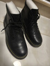 百丽黑曜石勇士厚底休闲加绒靴子户外工装马丁靴A1764DD4 黑绒里 44 实拍图