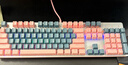 联想（Lenovo） MK5游戏机械键盘青轴104键有线键盘混彩光效适用拯救者R9000P/Y7000游戏电竞办公吃鸡键盘 云银粉 实拍图