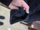 雅戈尔（YOUNGOR）羽绒服男连帽羽绒服聚酯纤维面料鹅绒填充保暖舒适 藏青VLYD419889FTA 2XL 185/104A 实拍图