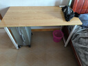 舒客艺家 电脑桌台式小户型小桌子家用学习桌写字办公书桌电竞长条桌子 木纹白架单桌120*60*74 加固电脑桌 实拍图
