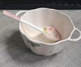 草莓陶瓷碗勺家用高颜值米饭碗少女心甜品碗釉下彩餐具套装 【2件套】浅粉草莓大号汤碗+勺 实拍图