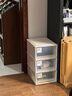 洋洋鱼收纳箱抽屉式塑料透明衣服内衣物零食整理箱多层衣柜特大号储物箱 透明 1个D  宽28*深36*高16.6cm 实拍图