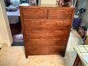 源氏木语全实木橡木五斗柜收纳七斗柜卧室客厅家具电视柜简约抽屉储物柜子 胡桃色六斗柜95.9*40.2*115.6cm 整装 实拍图