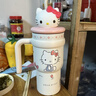 三丽鸥（SANRIO）凯蒂猫HelloKitty公仔冰霸保温杯316不锈钢带吸管女新年礼物700ml 实拍图