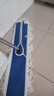 巨成云 尘推拖把蓝白80cm带杆整套 商场大堂平板拖棉纱加厚粗线拖布 实拍图