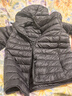 京东京造【air+零压羽绒】轻薄羽绒服男外套冬连帽90鸭绒 曜石黑XXL 实拍图