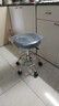 格田彩凳子升降椅子吧台椅带靠背办公椅前台座椅美容凳休闲椅酒吧收银凳 黑色【基础轮滑脚】 实拍图