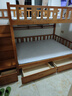 临稚胡桃木 儿童上下床实木高低床双层床上下铺床两层木床子母床 梯柜款 上铺宽1.3米下铺宽1.5米 实拍图