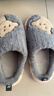 猪爸爸男童棉拖鞋冬2024新款室内儿童毛拖鞋女孩宝宝防滑大童家居40/41 实拍图