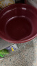 【京东物流】洗脸盆加大加厚家用大号洗菜盆洗衣盆内裤收纳盆子 紫红 小号23*9cm-加厚不怕摔【活动款】 实拍图