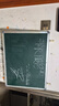 AUCS60*45cm双面小白板粉笔黑板写字板家用挂墙 绿板挂式磁力办公室教学会议车间看板记事板 J4560LD  实拍图