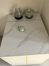 昭希 茶桌 茶台烧水壶一体桌多功能可伸缩移动小户型阳台喝茶桌椅组合 雪山白岩板茶桌 白色框架 实拍图