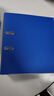 得力(deli)A4带孔文件夹 3寸背宽加厚型欧式75mm快劳夹 6个装 蓝色33180 实拍图