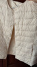 雪中飞经典新款基础舒适轻薄羽绒便捷短款保暖羽绒小马甲轻盈便携舒适 黎蔓卡其|7202-女 L 170/92A 实拍图