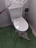 箭牌（ARROW）卫浴大冲力喷射虹吸式防臭节水马桶家用缓降盖板连体抽水坐便器 【T50】易洁无棱大管径12634 400mm 实拍图