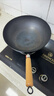章状元章丘炒锅铁锅无涂层家用不粘锅已开锅传统精铁老式炒菜锅燃气灶 36cm大师款无耳（盖子铲子） 36cm 实拍图