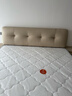 全友家居奶油风头层牛皮床头软包卧室2米×2.2米茉伊真皮高脚双人大床 实拍图