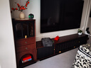 奈格思法式复古实木电视柜小户型客厅收纳储物柜一体黑色美式轻奢中古风 【FAS级红橡木+复古双色】2.4m霍格沃茨落地电视柜 实拍图