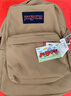JANSPORT杰斯伯书包轻便双肩包男女旅行包简约背包电脑包学生校园 4QUE7R5奶咖/卡其色-侧袋+隔层 实拍图