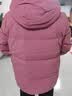 坦博尔羽绒服女短款秋冬连帽宽松保暖女士外套厚TD236356 粉黛红 170  实拍图
