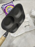 【大牌同款】章丘四孔铸铁煎蛋锅无涂层不易粘多功能早餐煎蛋锅 黑色17cm 铸铁四孔煎锅 实拍图