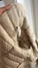 鸭鸭（YAYA）佟丽娅同款冬装羽绒服女短款羽绒内胆轻薄款内搭外穿休闲保暖外套 米白色 L 165 实拍图