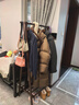 家逸衣帽架实木落地衣架卧室挂衣架可折叠衣架简约衣服架子榉木80cm 实拍图