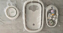 iuu婴儿洗澡盆 可折叠宝宝浴盆大号 洗澡神器躺托浴架新生儿童用品 【北欧灰】皇冠折叠浴盆-全套 材质：FAD食品级材质检测认证 实拍图